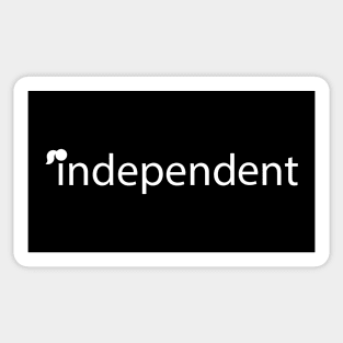 independent fun text design Sticker